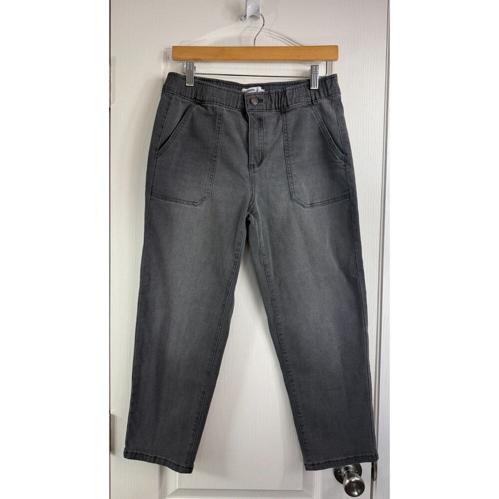 Sonoma Goods For Life Women's Utility Faded Black Denim Pants Cropped Size 6 R